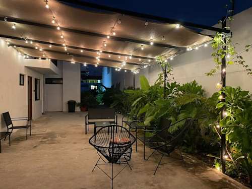 Covered lounge area (shared common area)