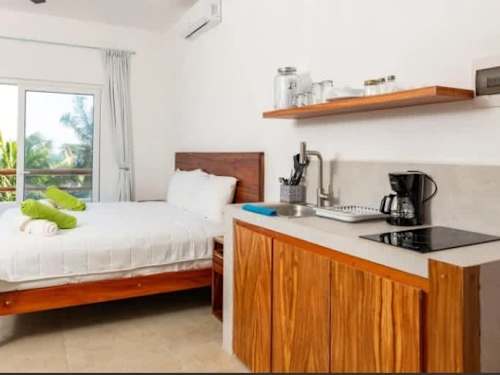Private bedroom with king-size bed