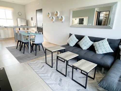 Comfortable living and dining area