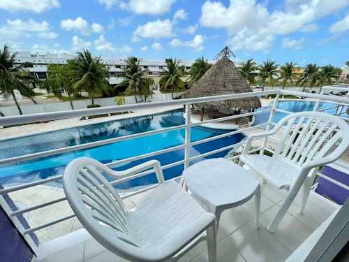 Shared pool and lounge area