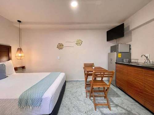 Bright studio bedroom