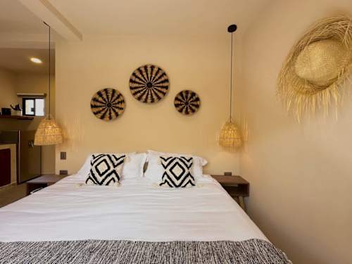 King bed sleeping area