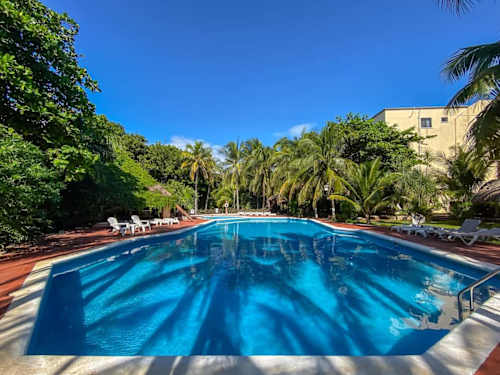 Shared condominium pool