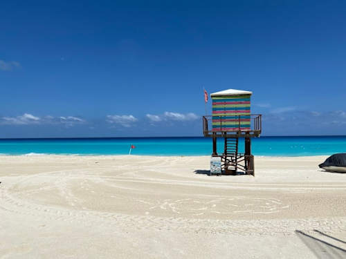 Nearby: the beach is a short walk away