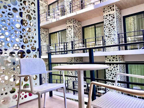 Boat-inspired building facade