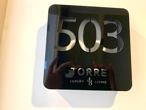 Smart lock keypad at unit 503