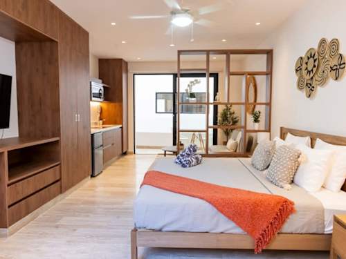 Living/lounge area with smart TV