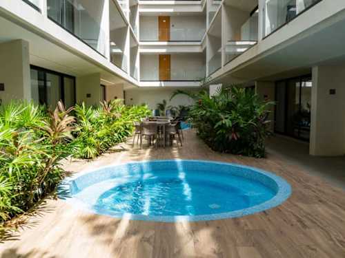 Shared ground-floor pool
