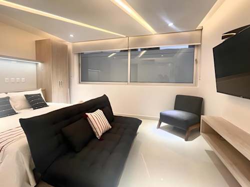 Comfortable sofa bed and Smart TV