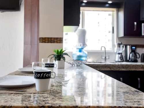 Open living, dining and kitchen