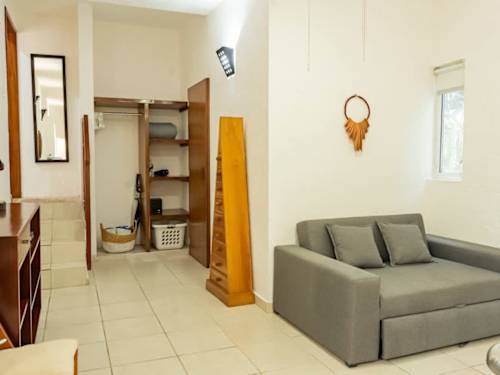 Comfortable living room with sofa