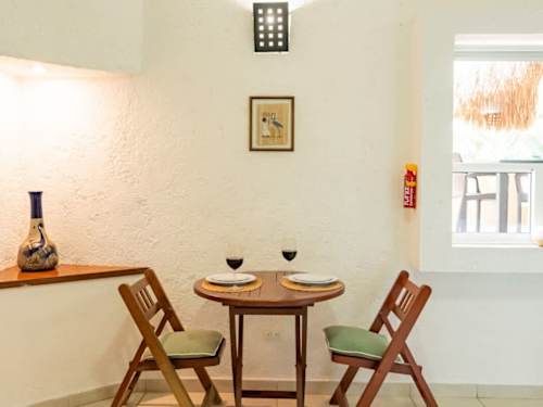 Cozy dining area with seating