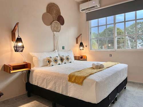 Bedroom with king-size bed