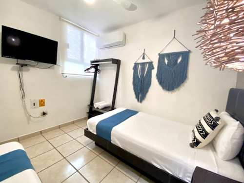 Sleeping area with Smart TV