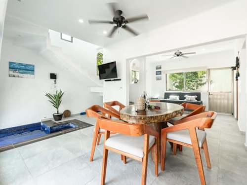 Dining and living area