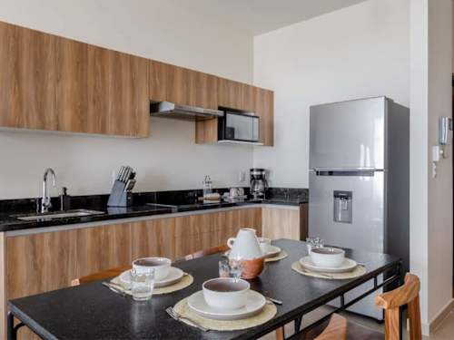 Kitchen and dining area