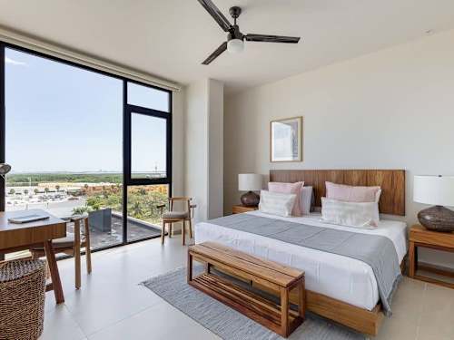 Bedroom with king bed