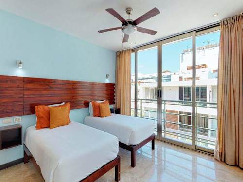 Living room with balcony access