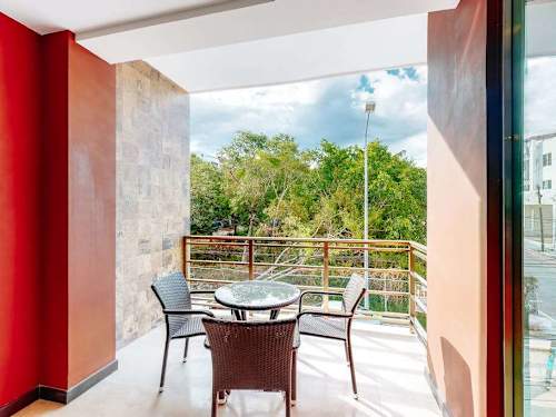 Shared: rooftop terrace lounge seating.