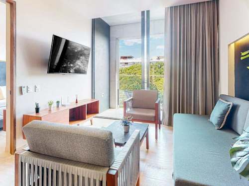 Private balcony with seating and views