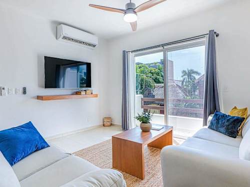 Bedroom with smart TV