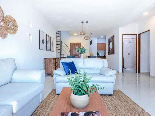 Open-concept living and kitchen