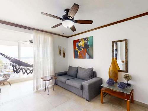 Open-plan living room with comfortable seating