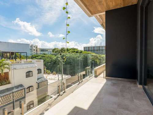 Shared rooftop terrace overlooking the town