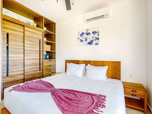 Primary bedroom with king bed