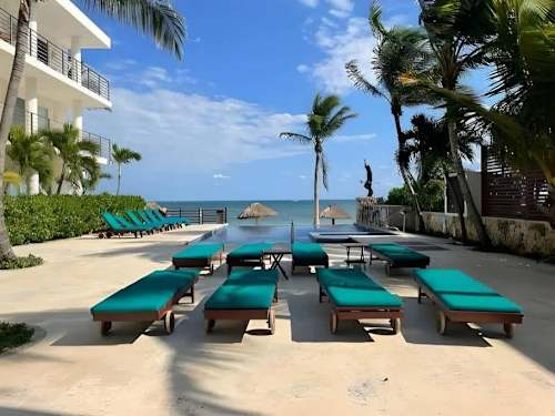 Beachfront resort pool - shared