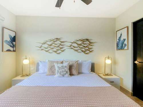 Bedroom with king bed