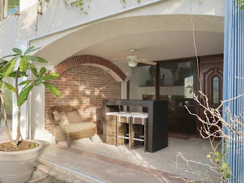 Front entrance and garden
