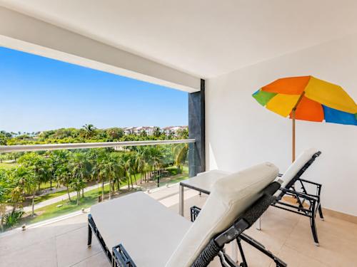 Private balcony with greenery views
