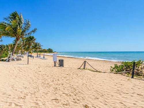 Caribbean beachfront just steps away