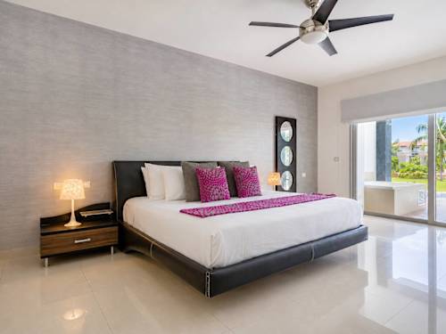 Master bedroom with king bed
