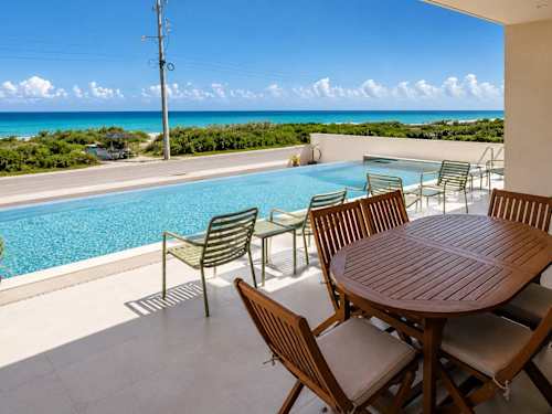Private terrace - lounge with sea views