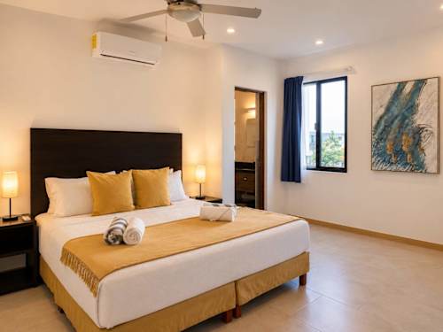 Bedroom with king-size bed