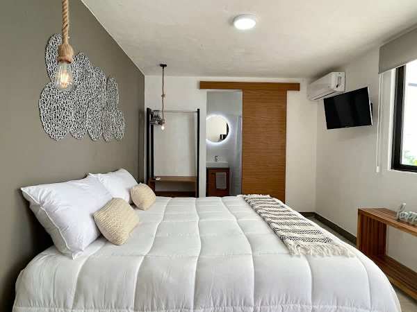 Downtown Cancun King Suite | Garden, WiFi & AC