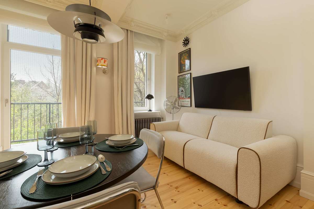 The Marien Apartments 1899 | Balcony — Gdańsk, Województwo pomorskie — vacation rental