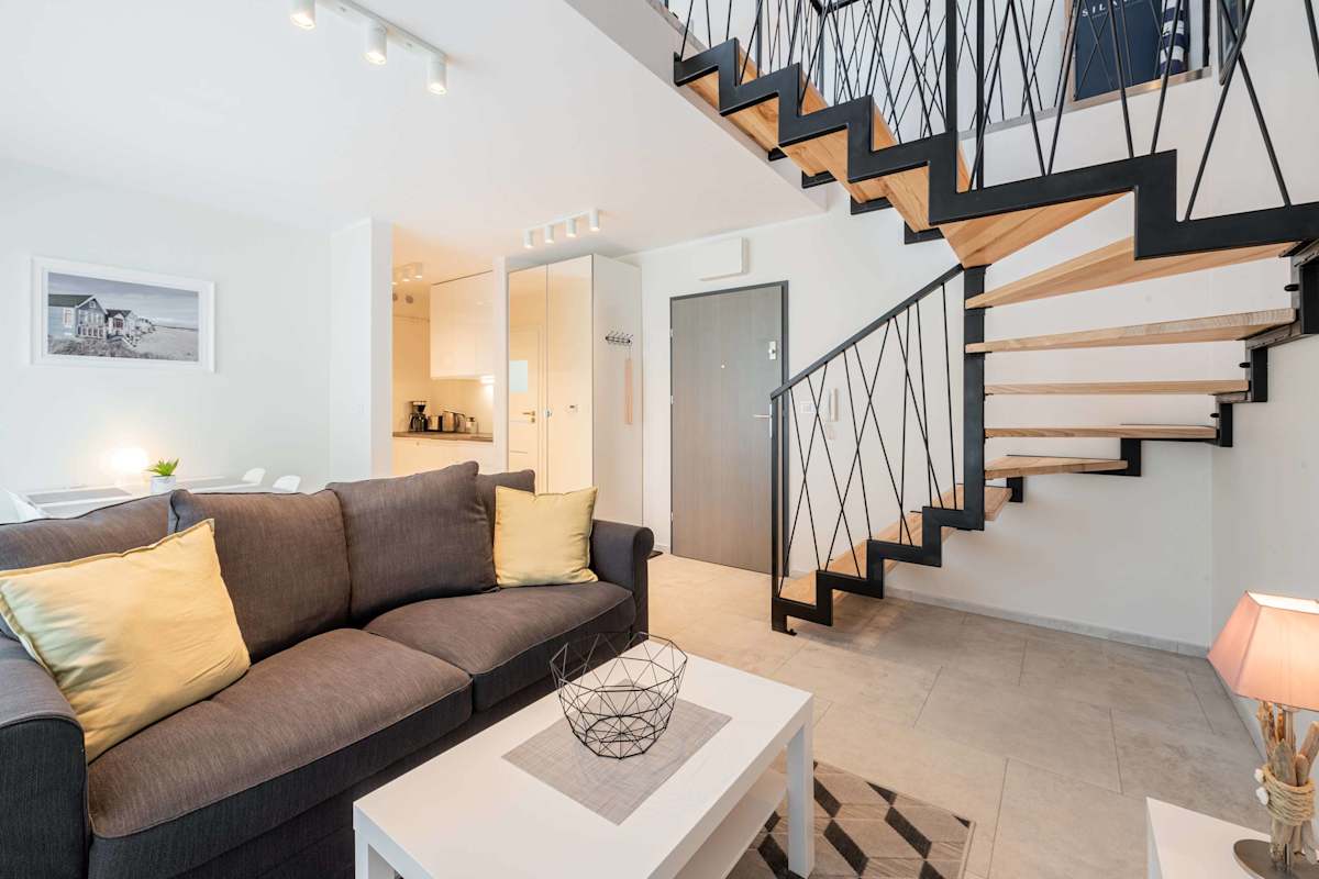 Niechorze Zaciszna 13 | Sunny Apartment with mezzanine | Parking | Balcony | Beach — Niechorze, West Pomerania — vacation rental