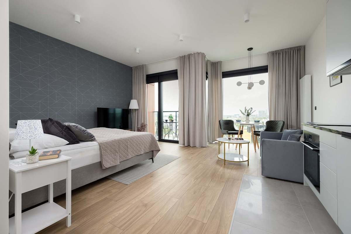 Prosta 69C | Warsaw | Prestigious Studio | Parking&AC