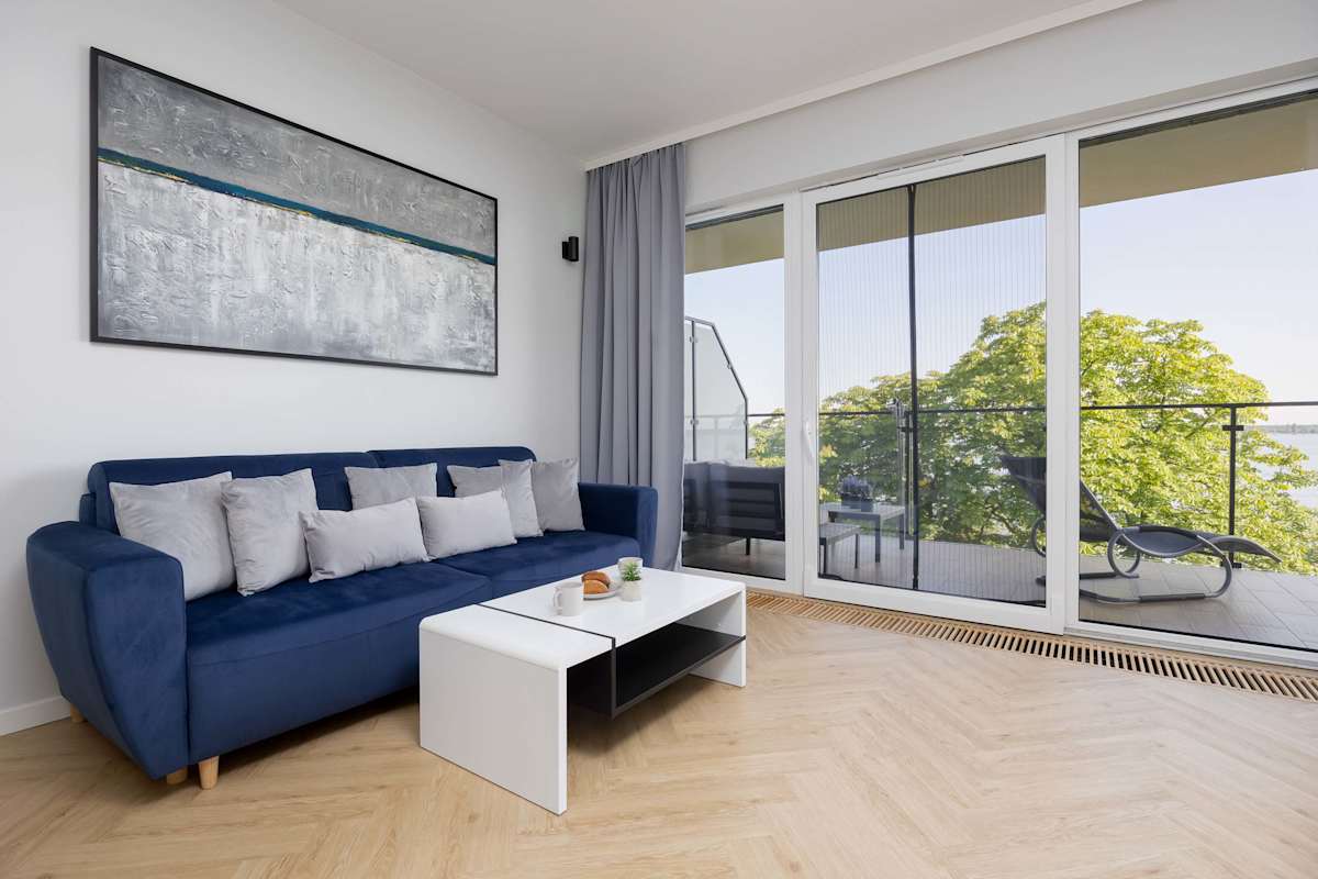 Drewnowskiego 7A Zegrze Modern Apartment by the Lake Parking & Sauna