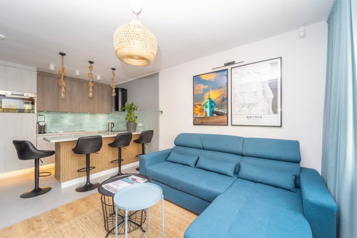Skwer Kościuszki 13A | Blue Apartment | Balcony — Gdynia, Województwo pomorskie — vacation rental