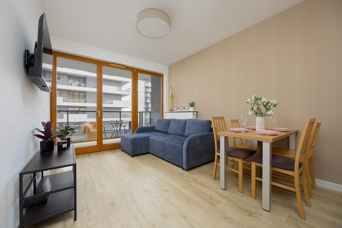 Kasprzaka 29A Warsaw | Sunny Apartment with Parking & Balcony | Modern Development in the City Centre — Warszawa, Mazovia — vacation rental