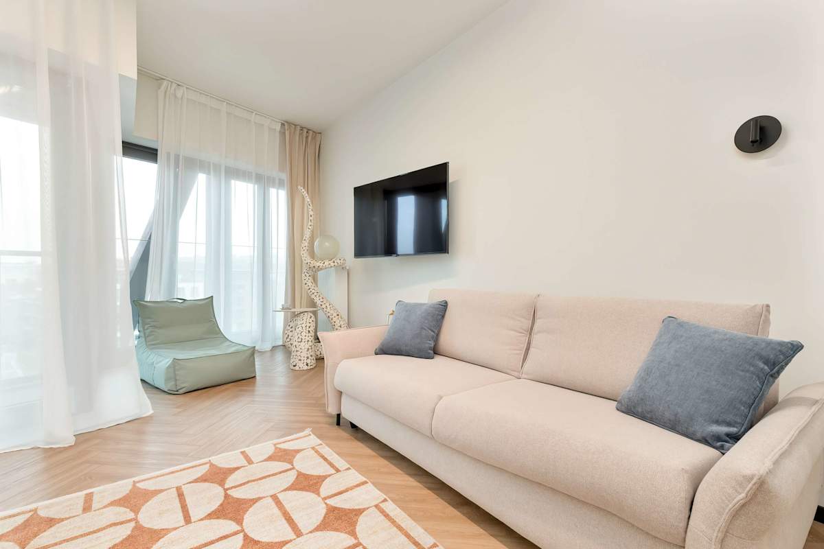 Chmielna 110D Gdańsk | Modern Studio for 2 People | Attractive Location on Spichrzów Island | Balcony — Gdańsk, Województwo pomorskie — vacation rental