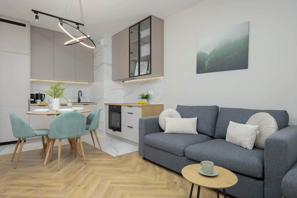 Marynin 33A Warszawa | Pastel Apartment with Garden, Parking and Desk for Remote Work — Warszawa, Województwo mazowieckie — vacation rental