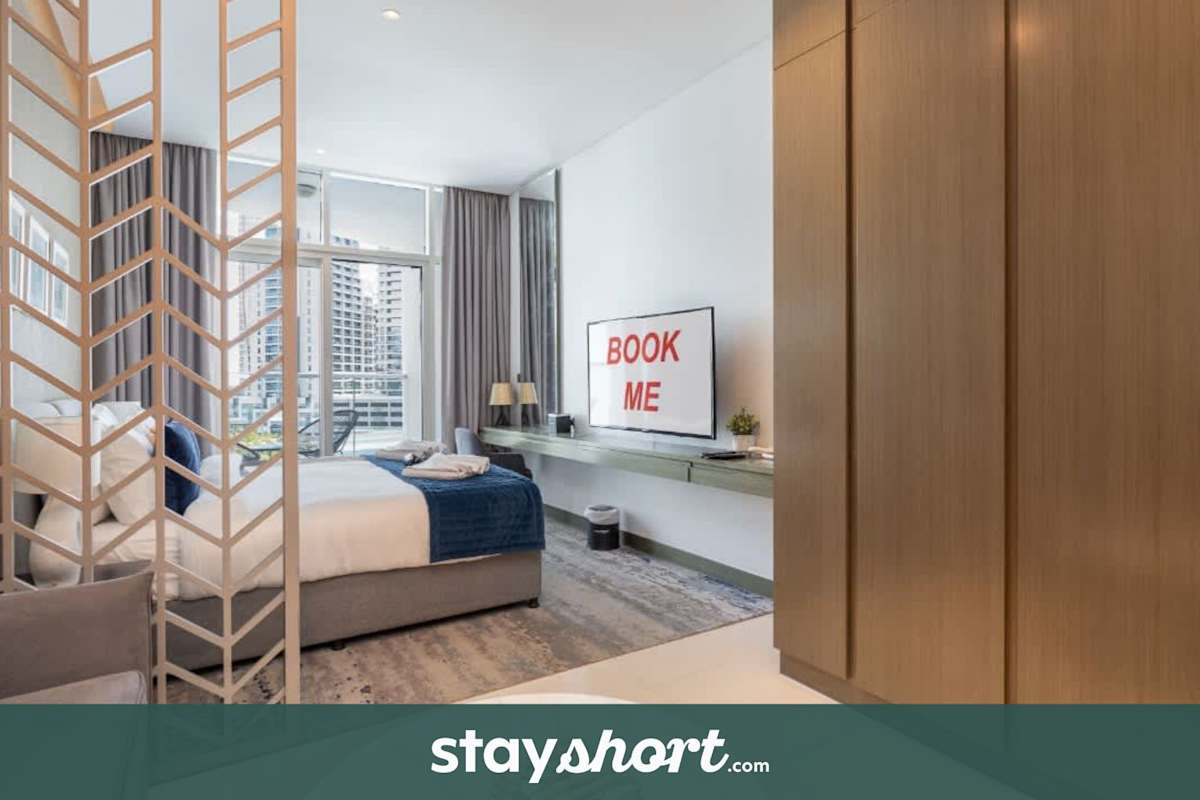 StayShort - Elegant Studio Retreat at DAMAC Maison Prive Sleeps 4