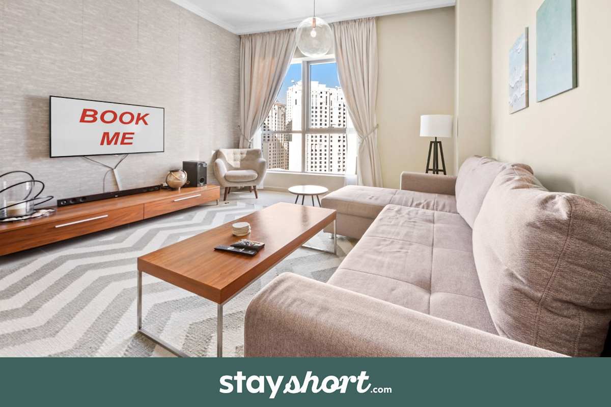 StayShort - 2BR in Dubai Marina that Sleeps 6 with Water Views!