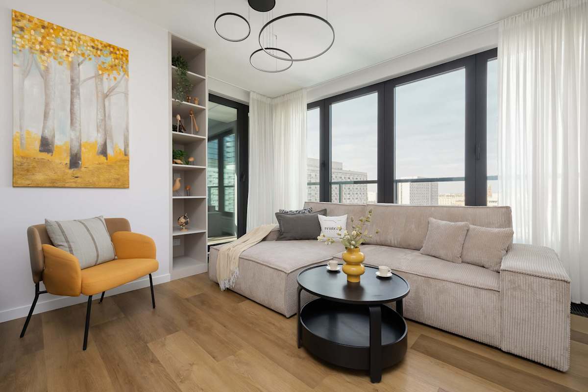 Grzybowska 37 Warszawa | Luxury Apartment with Parking, Balcony and Desk for Remote Work — Warszawa, Województwo mazowieckie — vacation rental