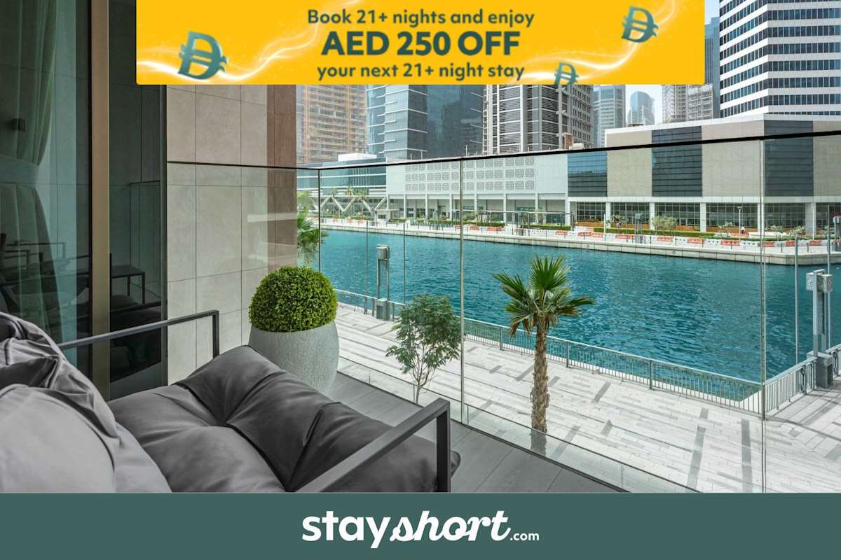 StayShort - Canal View 2BR in the Heart of Business Bay - Sleeps 6!